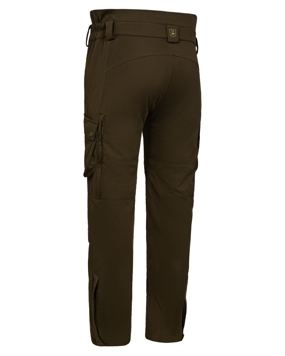 Art Green coloured Deerhunter Mens Muflon Pro Light Trousers on white background 