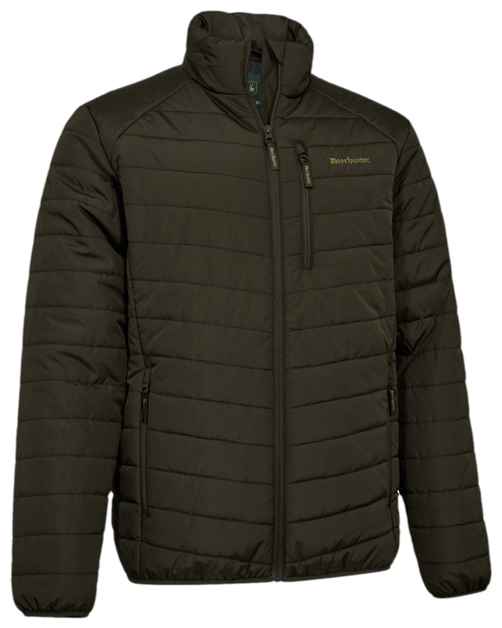 Brown Leaf Coloured Deerhunter Moor Fully Padded Jacket on white background 