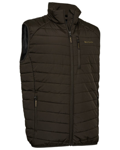Brown Leaf Coloured Deerhunter Moor Fully Padded Waistcoat on white background 