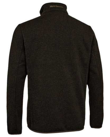 Brown Leaf Coloured Deerhunter Moor Knitted Jacket on white background 