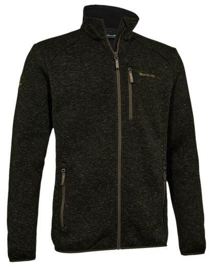 Timber Coloured Deerhunter Moor Knitted Jacket on white background 