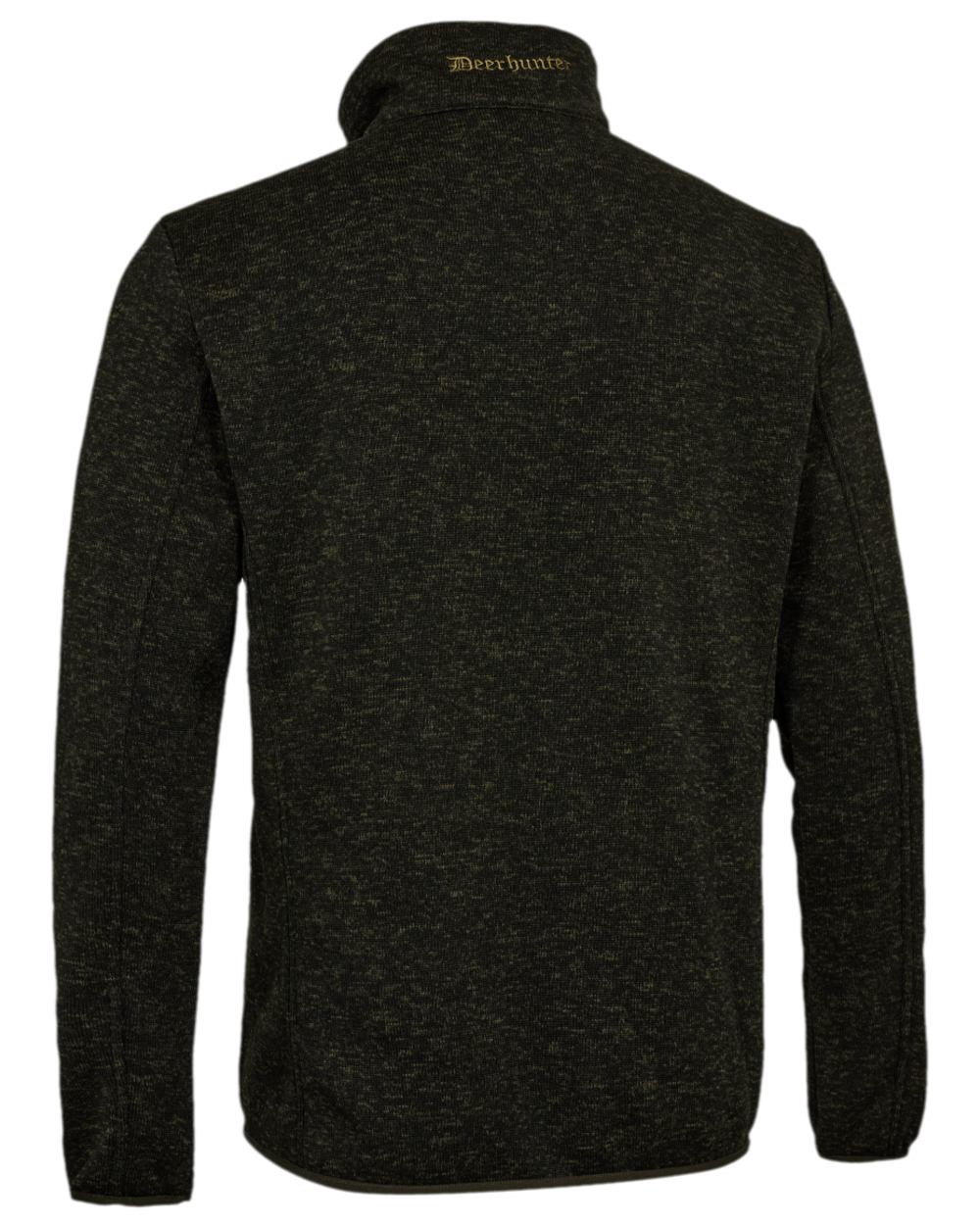Timber Coloured Deerhunter Moor Knitted Jacket on white background 