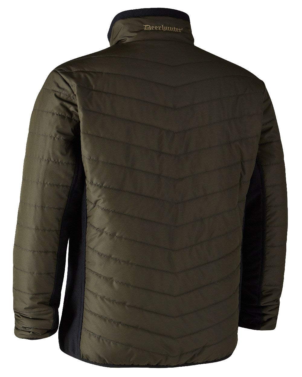 Adventure Green coloured Deerhunter Moor Padded Softshell Jacket on white background 