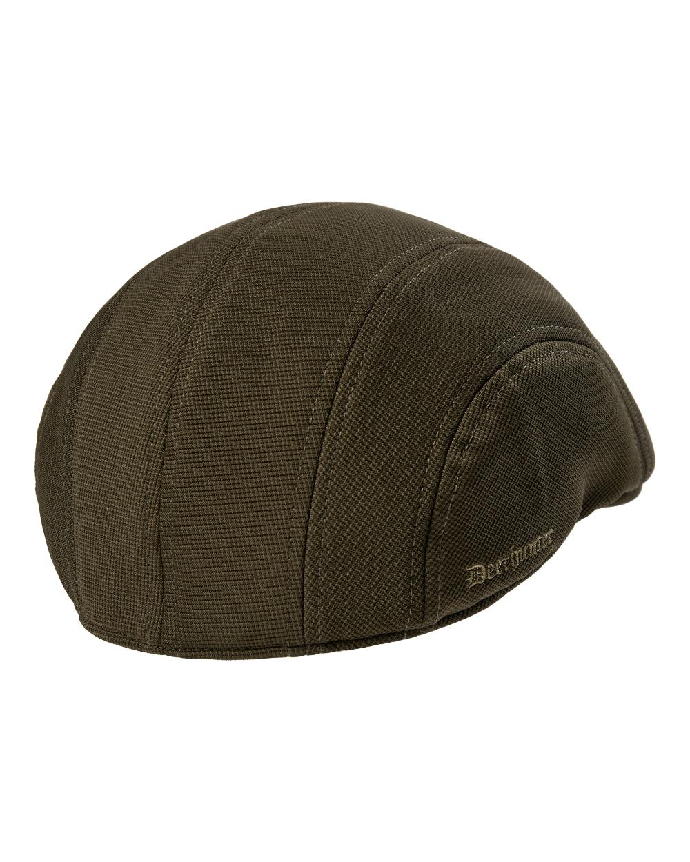 Art Green coloured Deerhunter Muflon Pro Flatcap on white background 