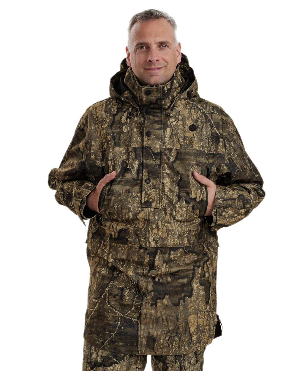 Realtree Timber Coloured Deerhunter PRO Gamekeeper Smock on white background 