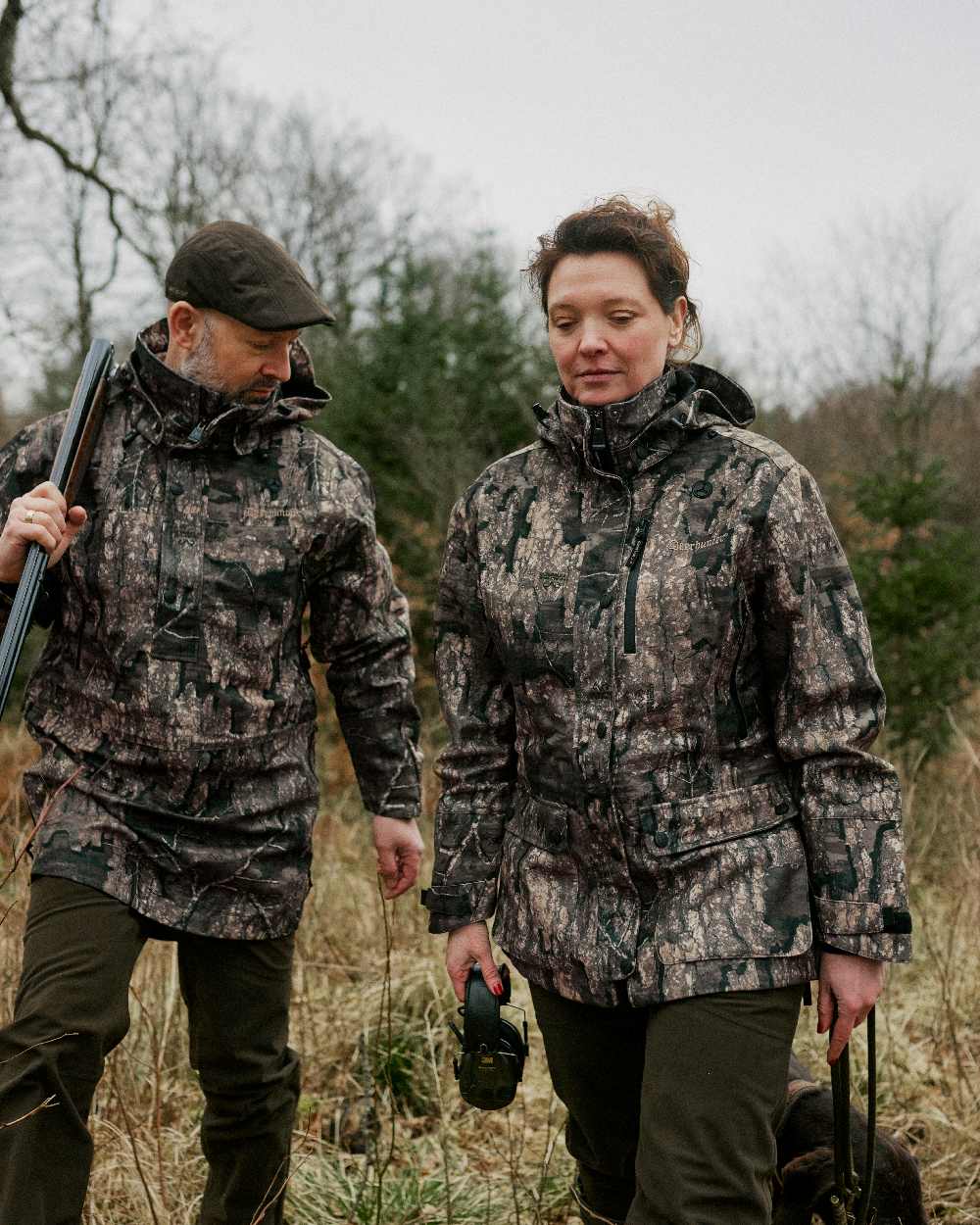 Realtree Timber Coloured Deerhunter PRO Gamekeeper Smock on forest background 