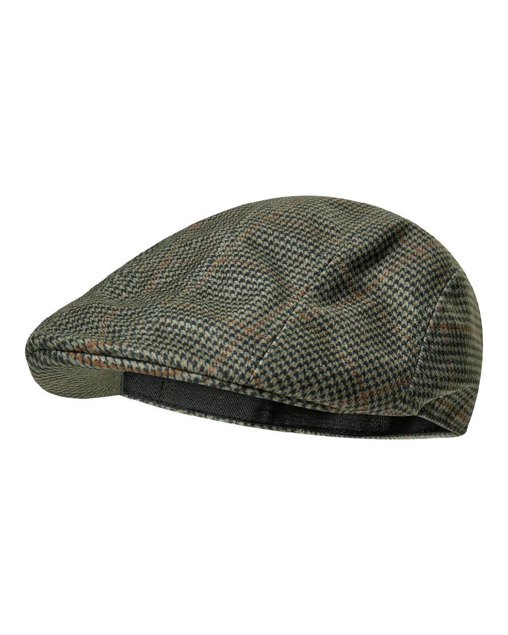 Turf coloured Deerhunter Pro Gamekeeper Flatcap on white background 
