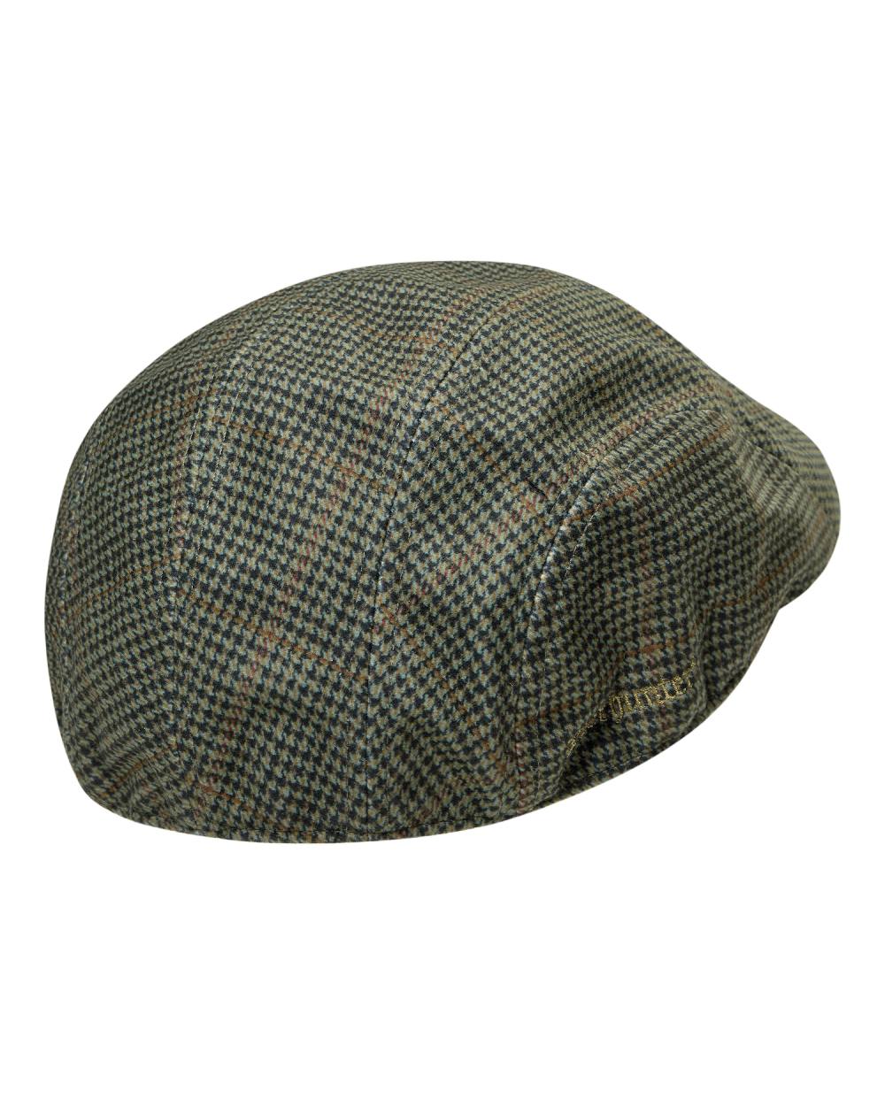 Turf coloured Deerhunter Pro Gamekeeper Flatcap on white background 