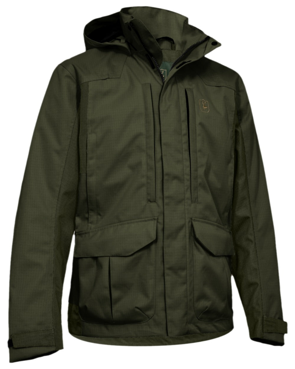 Deepwood Coloured Deerhunter Recon Dura-Tex Membrane Jacket on white background 
