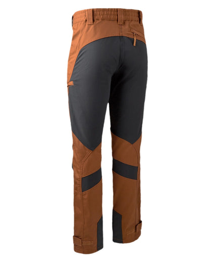 Burnt Orange Coloured Deerhunter Rogaland Contrast Stretch Trousers on white background 