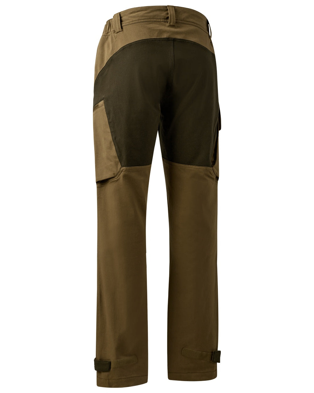 Butternut Fallen Leaf Black coloured Deerhunter Sarek Full Stretch Trousers on white background 