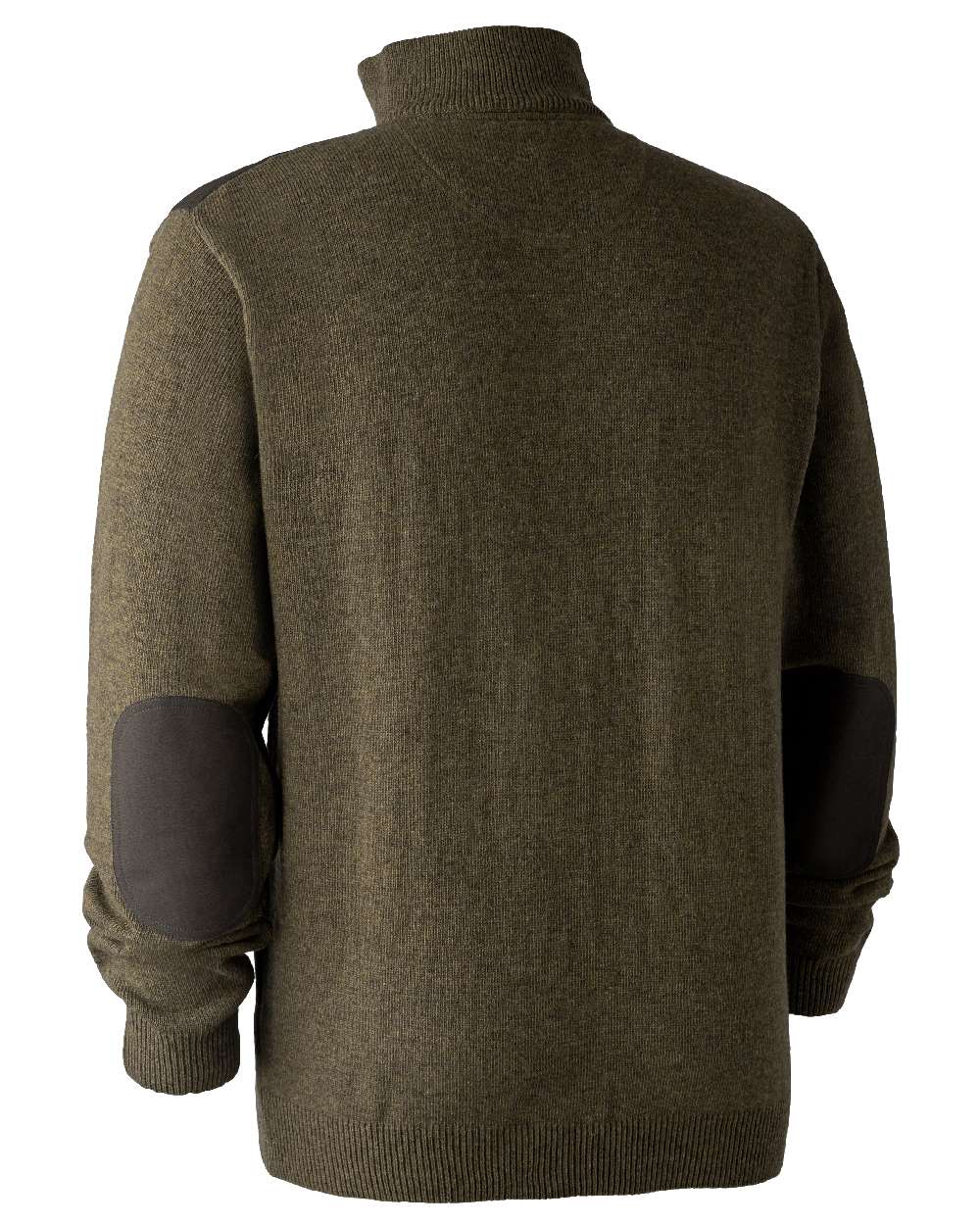 Cypess coloured Deerhunter Sheffield Zip Neck Sweater on white background 