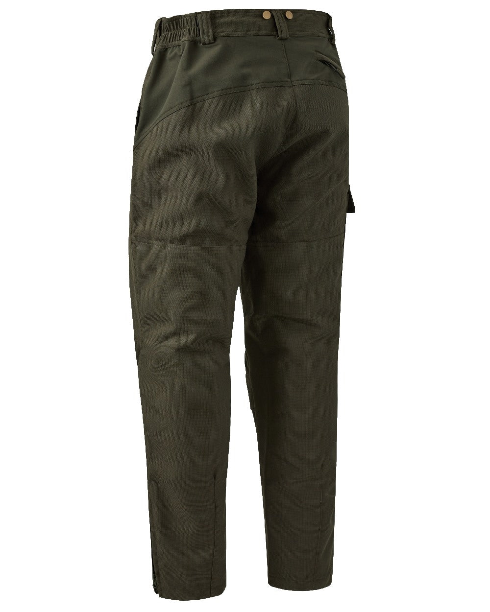 Palm Green coloured Deerhunter Strike Extreme Boot Trousers on white background 