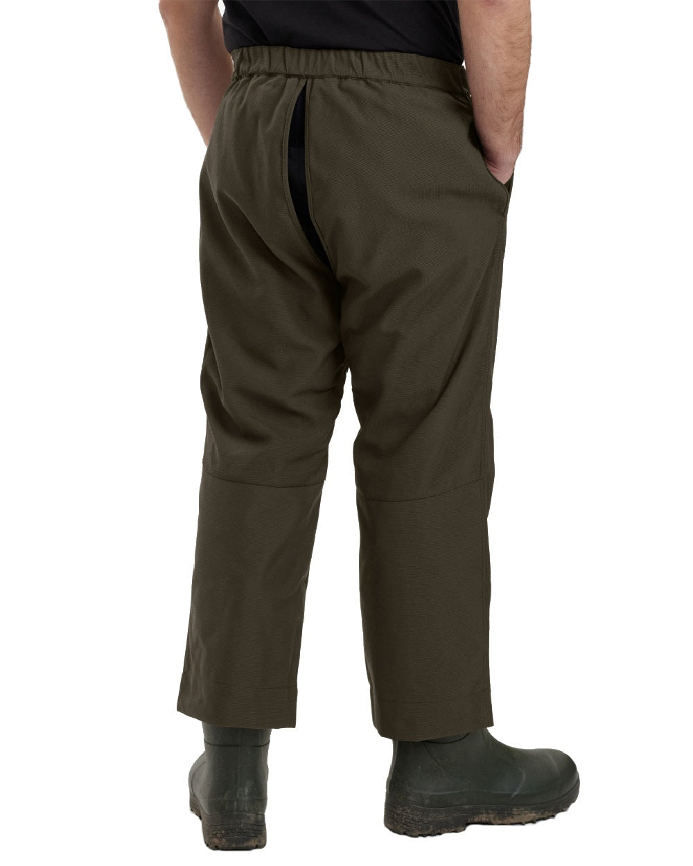Palm Green coloured Deerhunter Strike Extreme Pull-Over Trousers on white background 