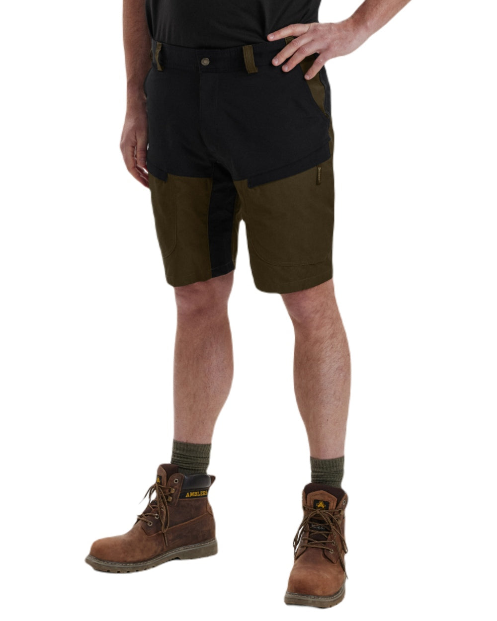 Fallen Leaf coloured Deerhunter Strike Shorts on white background 