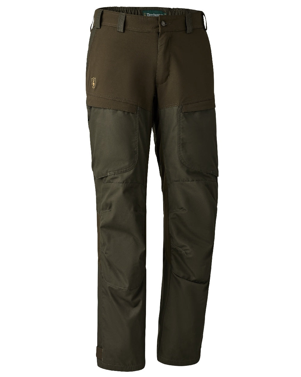 Deep Green coloured Deerhunter Strike Trousers With Membrane on white background 