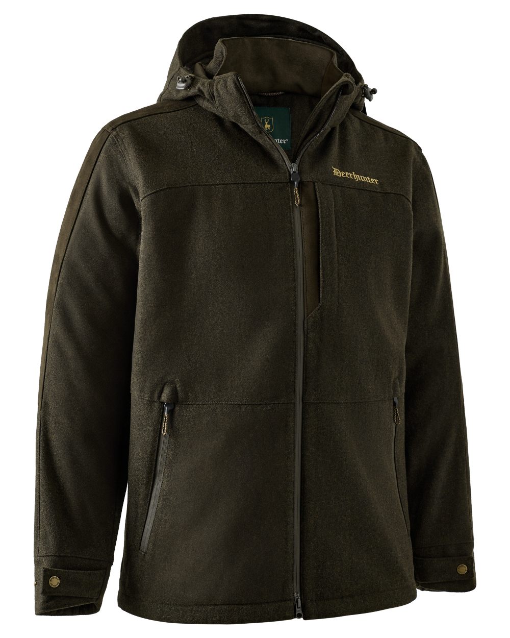 Loden Wood coloured Deerhunter Tatra Active Jacket on white background 