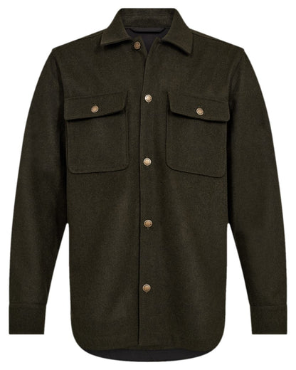 Loden Wood Coloured Deerhunter Tatra Overshirt on white background 