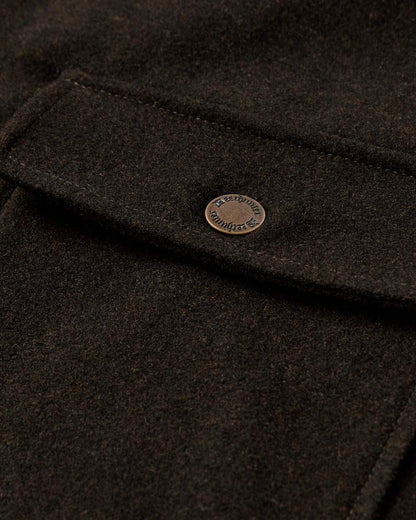 Loden Wood Coloured Deerhunter Tatra Overshirt on white background 