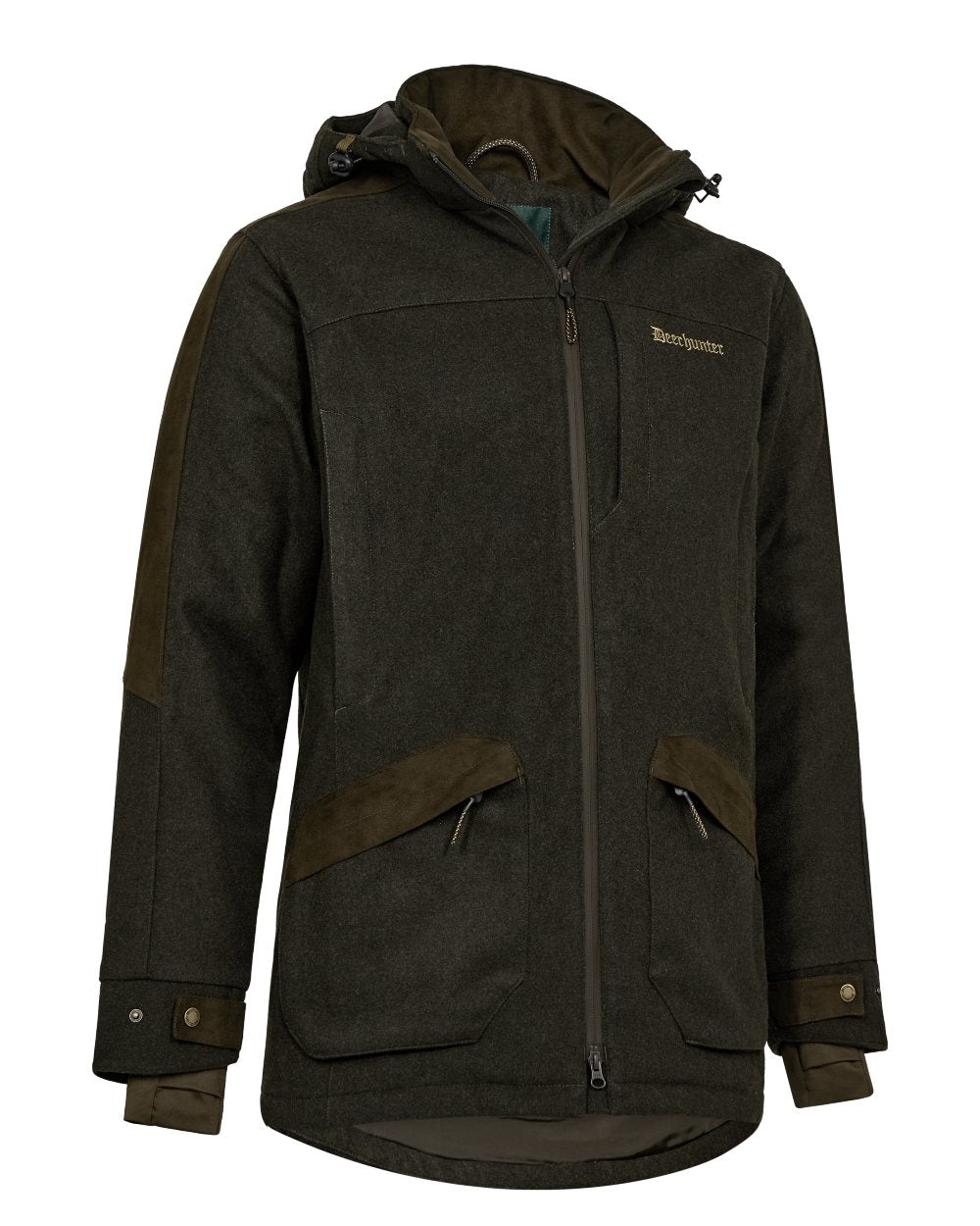Brown coloured Deerhunter Tatra Winter Jacket on white background 