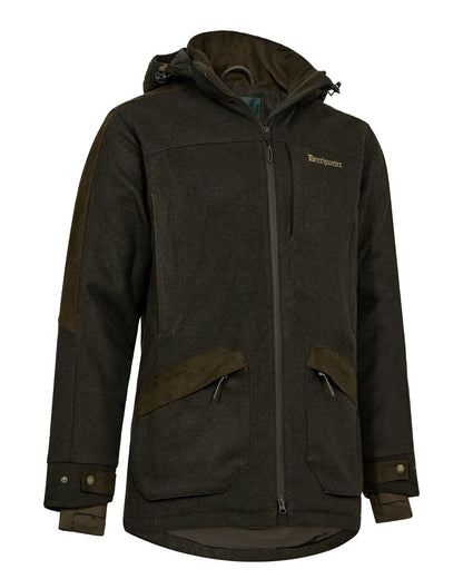 Brown coloured Deerhunter Tatra Winter Jacket on white background 