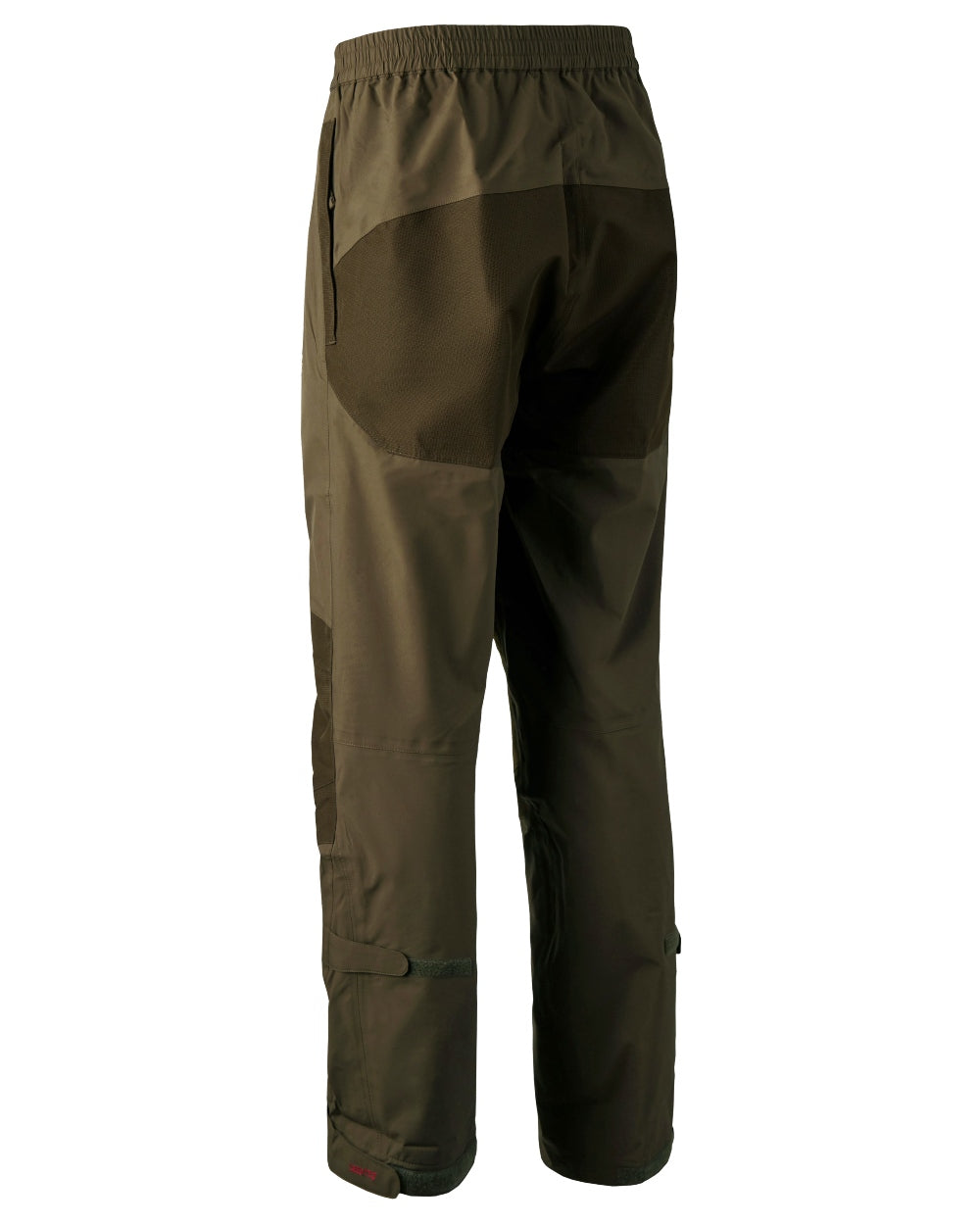 Canteen coloured Deerhunter Track Rain Trousers on white background 