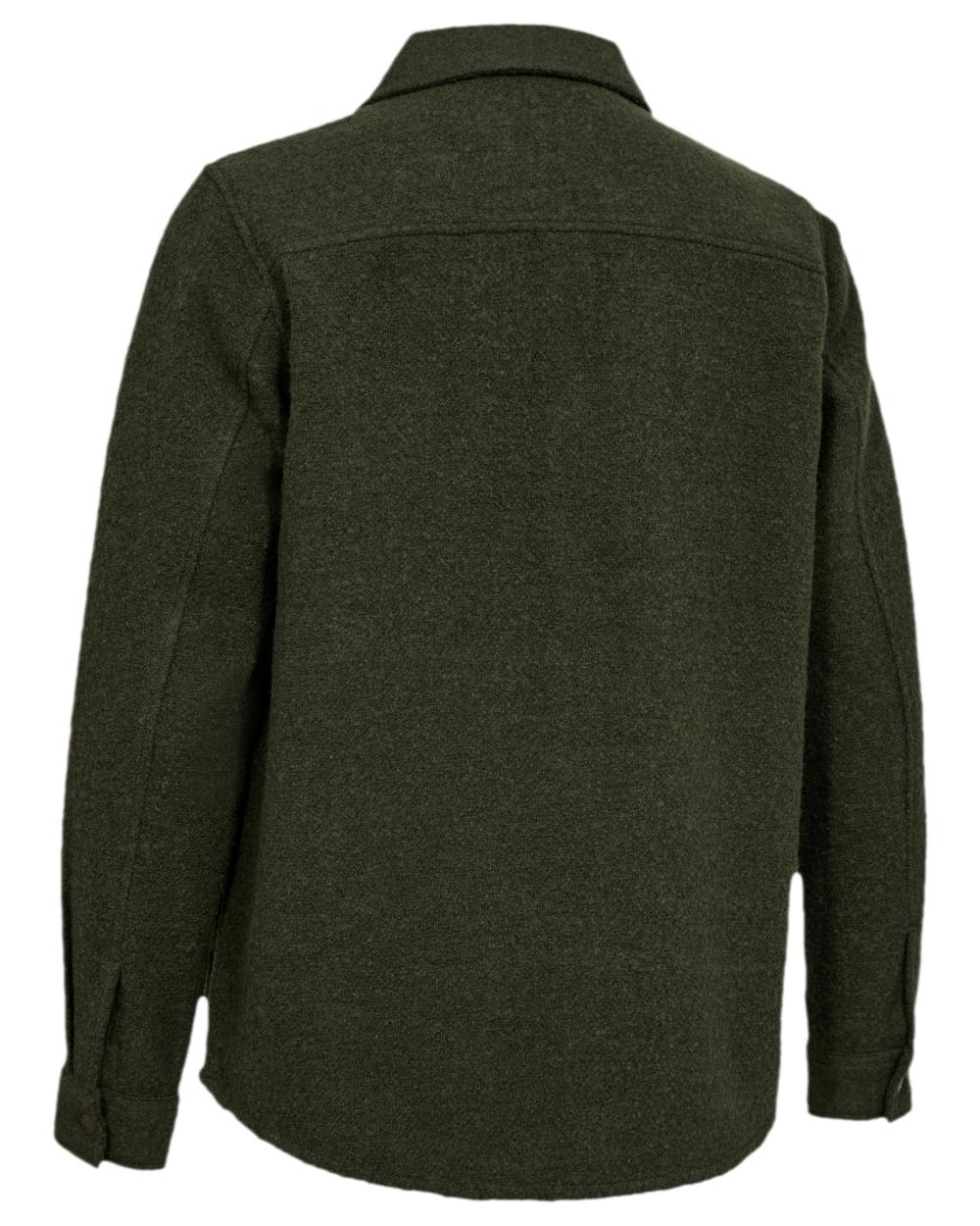 Loden Wood Coloured Deerhunter Wilder Overshirt on white background 