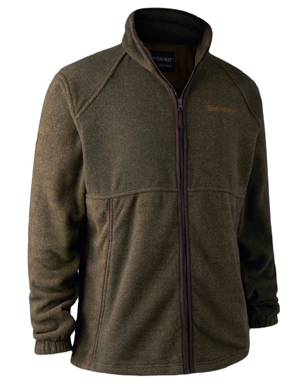 Graphite Green coloured Deerhunter Wingshooter Fleece Jacket on white background 