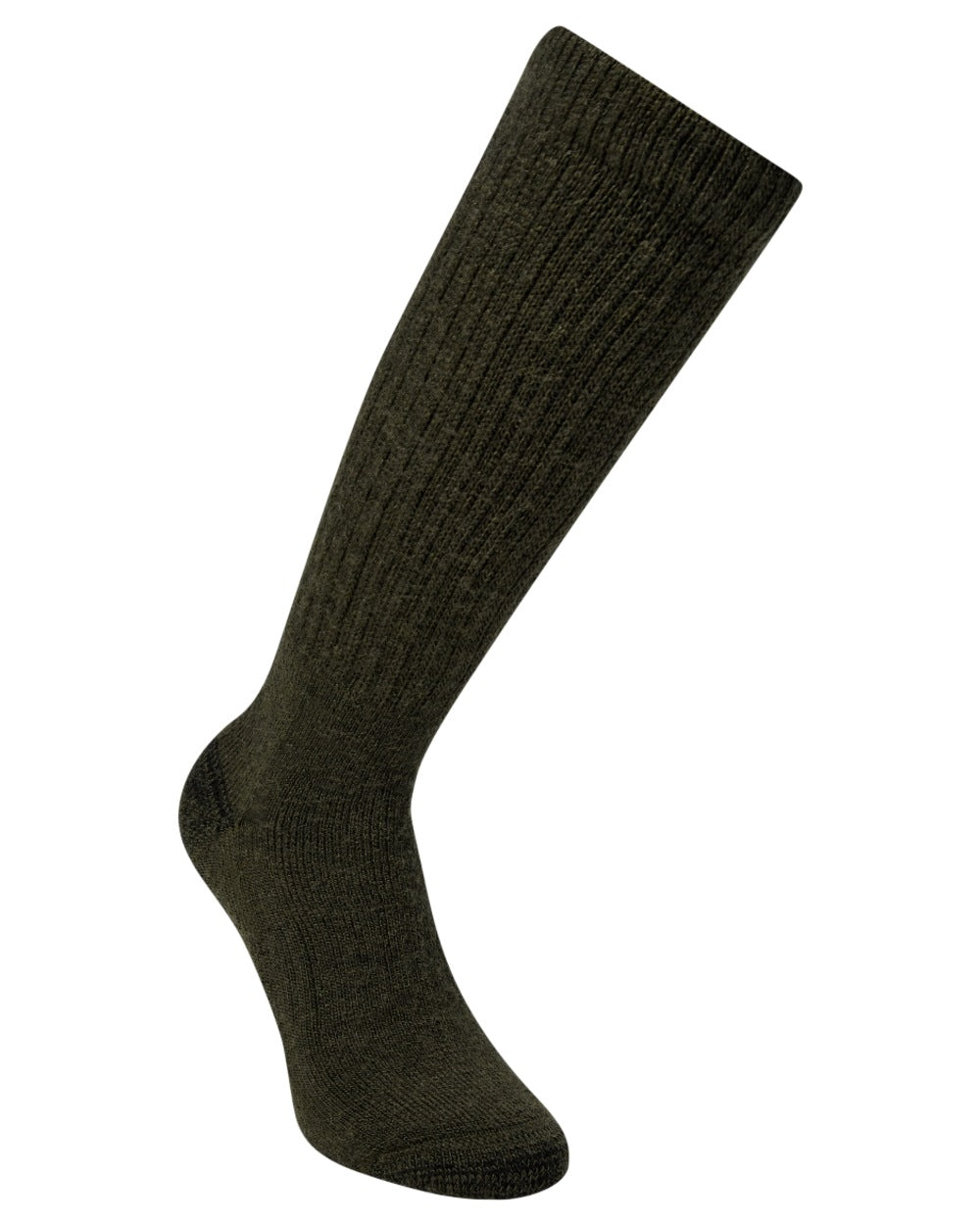 Forest Green coloured Deerhunter Wool Silk Socks on white background 