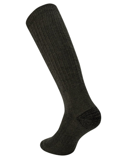 Forest Green coloured Deerhunter Wool Silk Socks on white background 