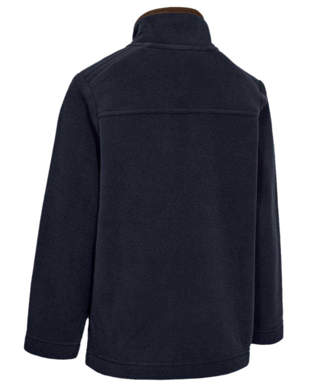 Dark Blue Coloured Deerhunter Youth Cumbria Fleece Jacket on white background 