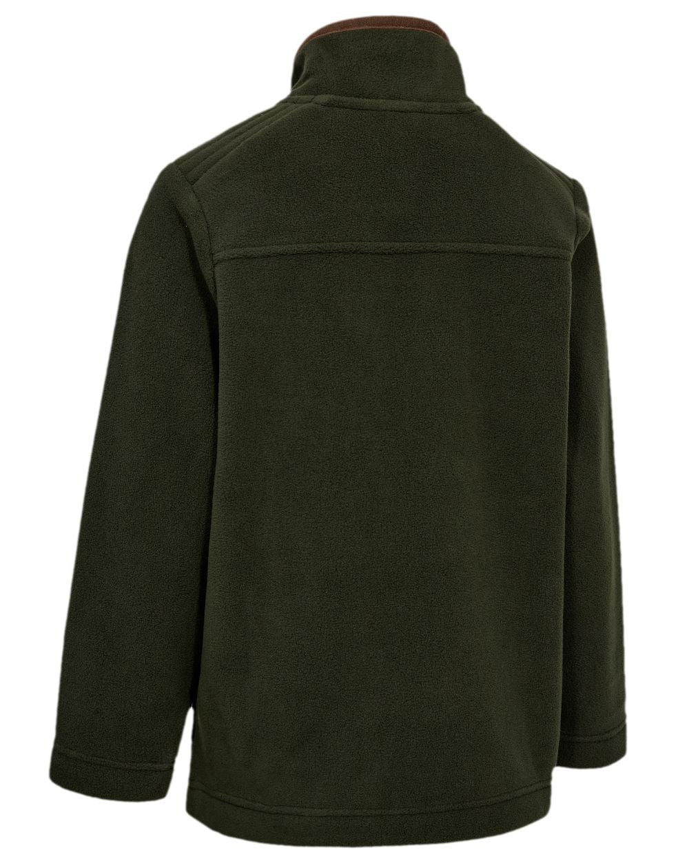 Forest Ember Coloured Deerhunter Youth Cumbria Fleece Jacket on white background 