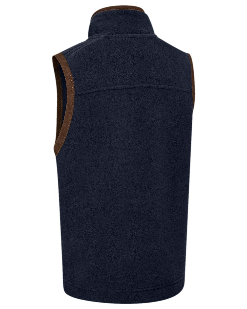 Dark Blue Coloured Deerhunter Youth Cumbria Fleece Waistcoat on white background 