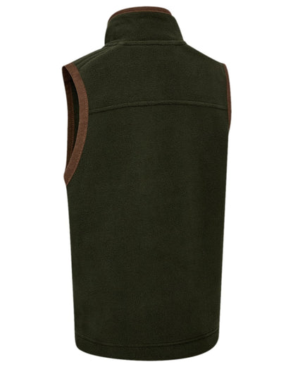 Forest Ember Coloured Deerhunter Youth Cumbria Fleece Waistcoat on white background 