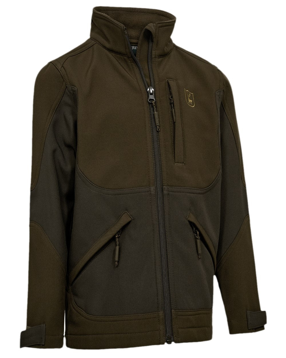 Fallen Leaf Coloured Deerhunter Youth Rogaland Softshell Jacket on white background 