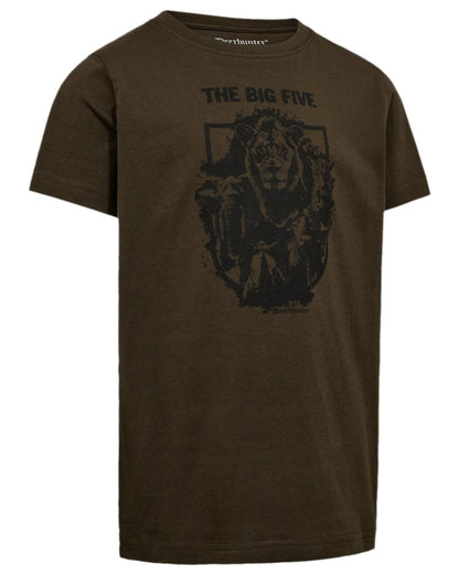 Fallen Leaf Coloured Deerhunter Youth Westy T-Shirt on white background 