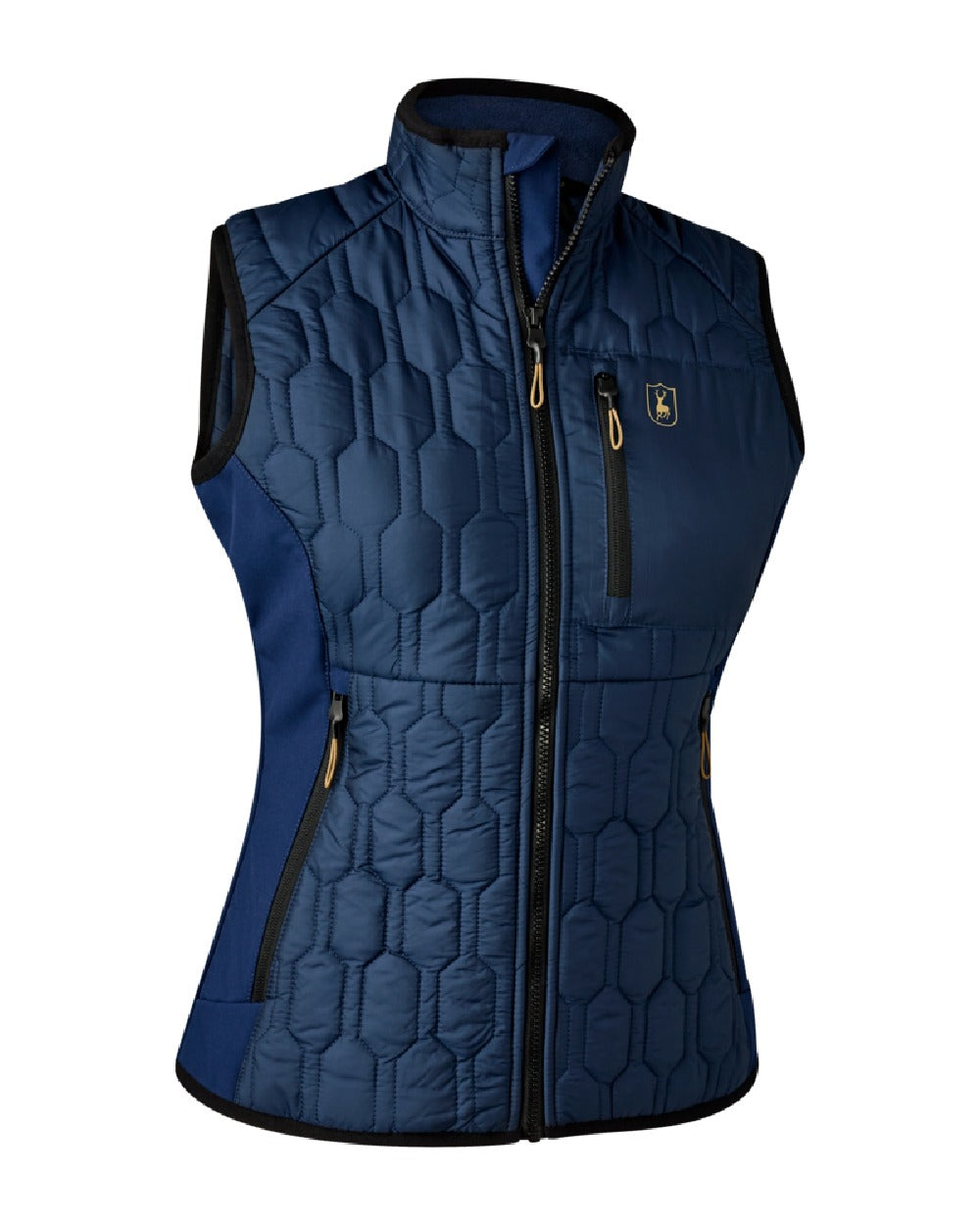 Deerhunter Lady Mossdale Quilted Waistcoat in Dress Blue 