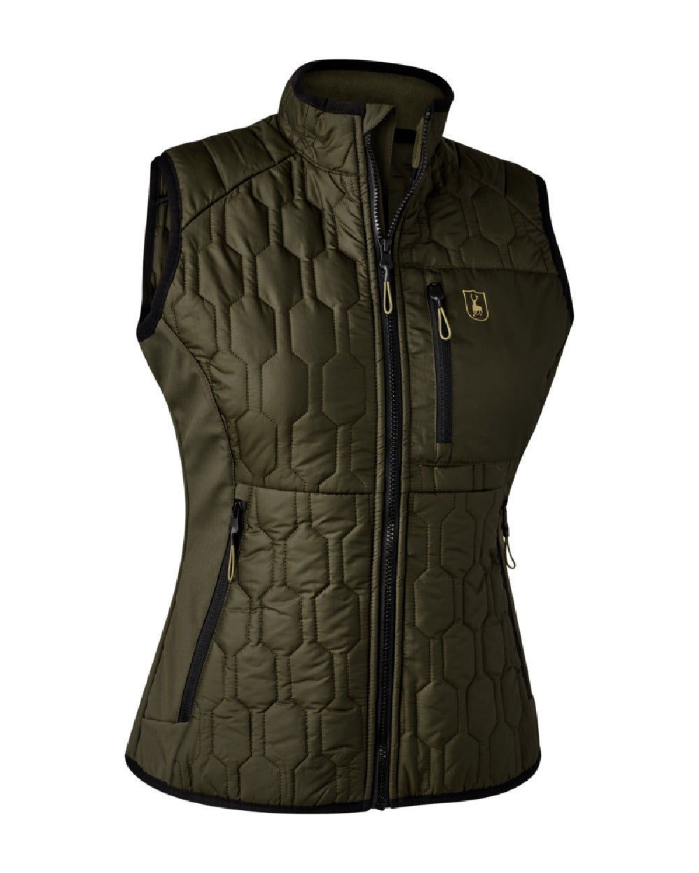 Deerhunter Lady Mossdale Quilted Waistcoat in Forest Green 