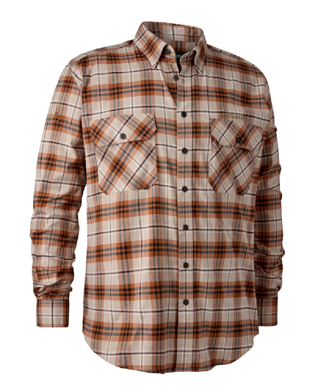 Deerhunter Louis Shirt in Orange Check