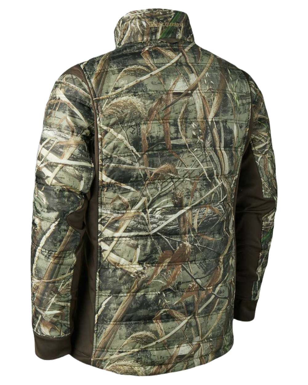 Realtree Max-5 coloured Deerhunter Muflon Zip In Quilted Jacket on white background 