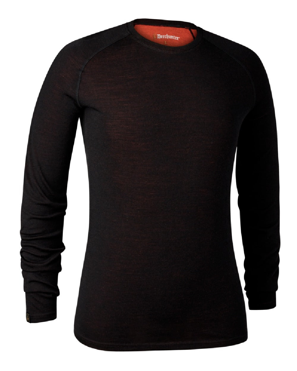 Deerhunter Quinn Merino Undershirt in Black Oak