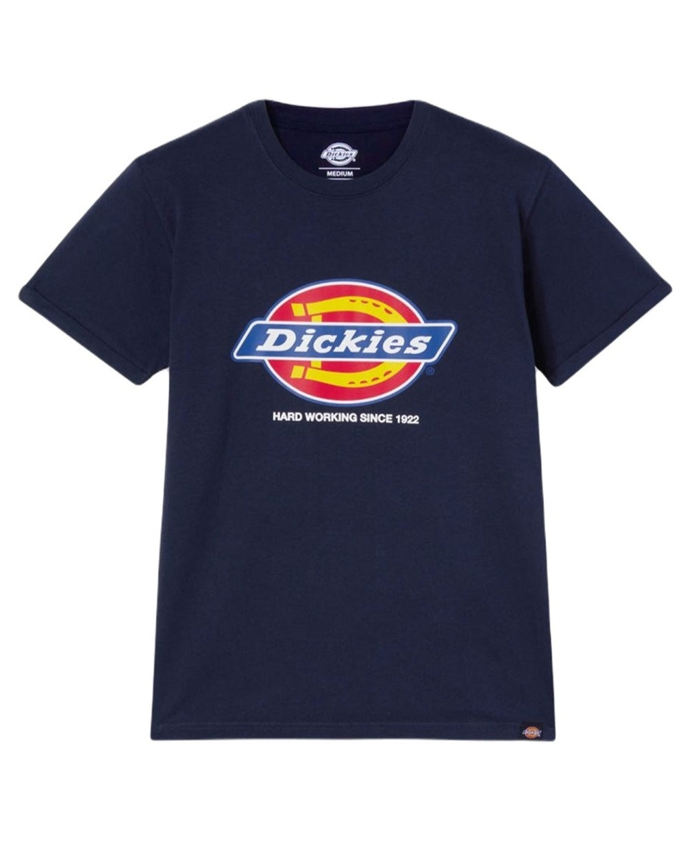 Navy Blue coloured Dickies Denison T-shirt on white background 