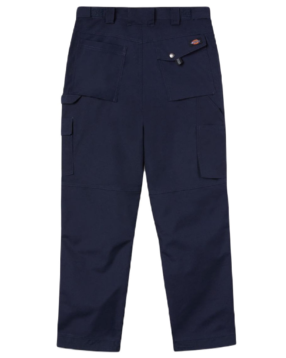 Navy coloured Dickies Eisenhower Multi Pocket Trousers on white background 