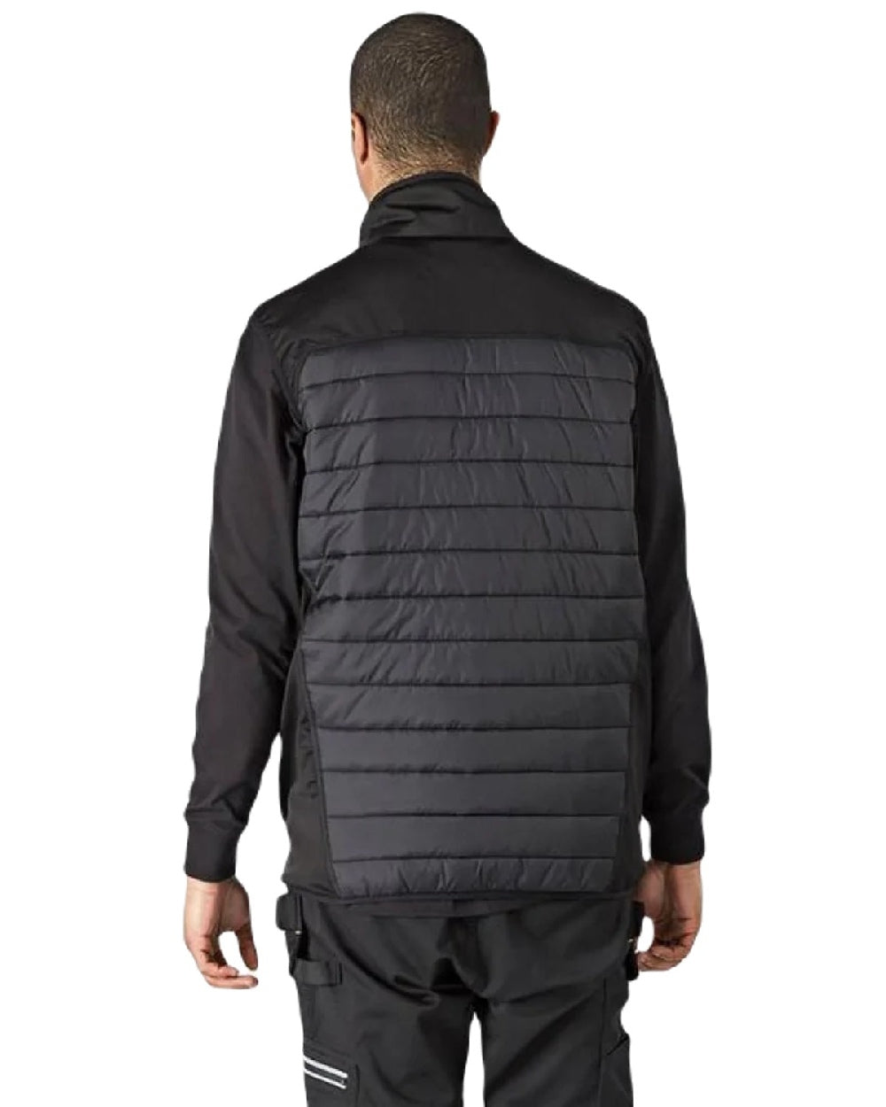 Black coloured Dickies Generation Waterproof Hybrid Bodywarmer on white background