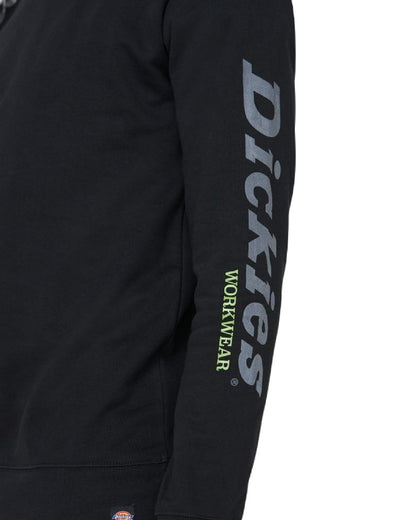 Black coloured Dickies Okemo Graphic Sweatshirt on white background 