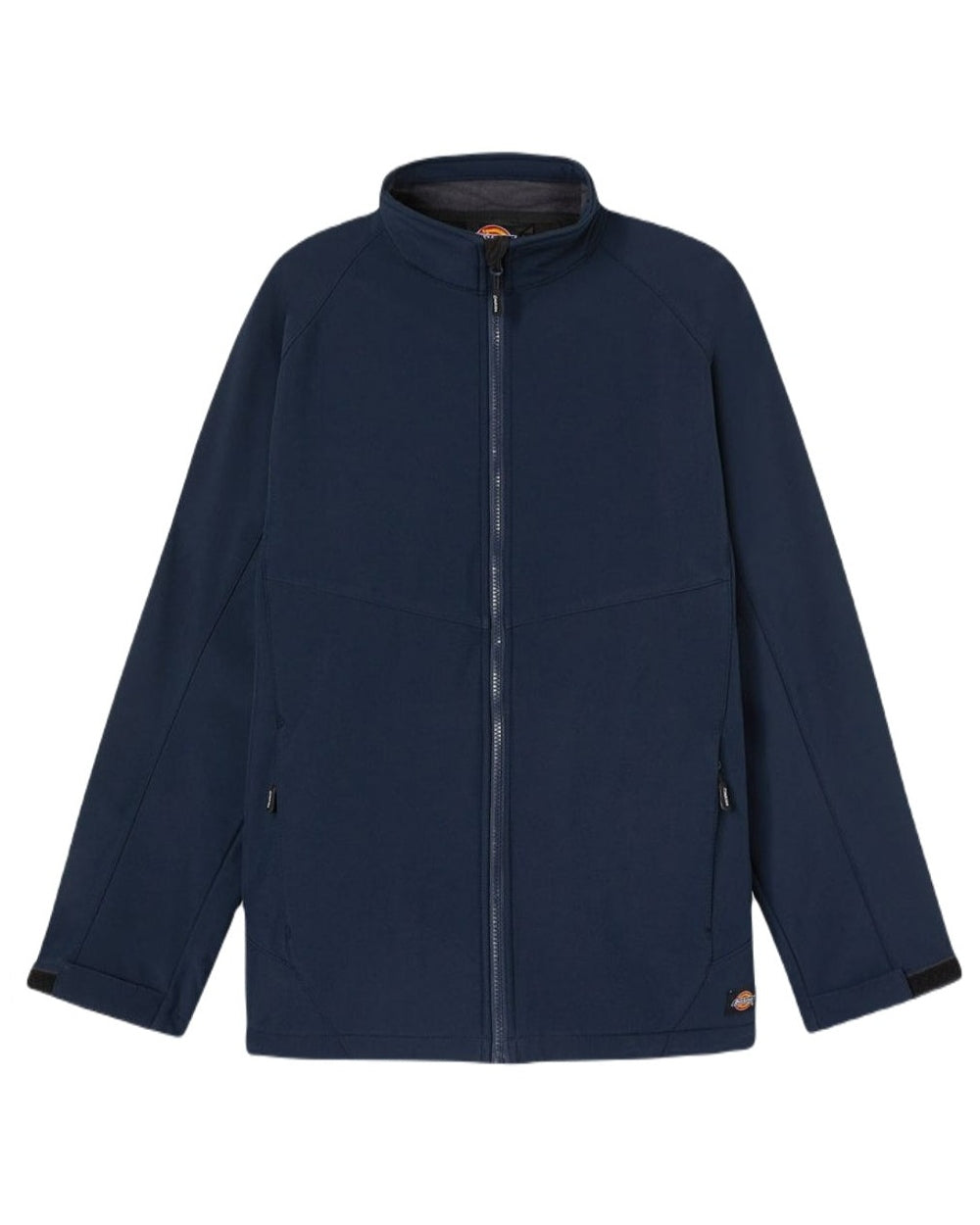 Navy Blue coloured Dickies Softshell Waterproof Jacket on white background 