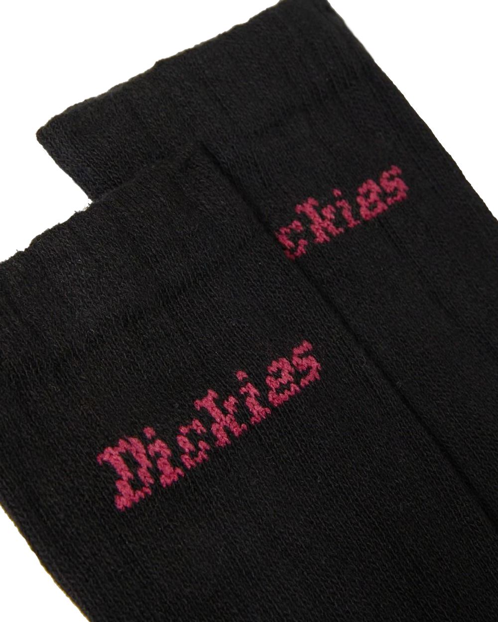 Black Blue coloured Dickies Strong Work Socks on white background 