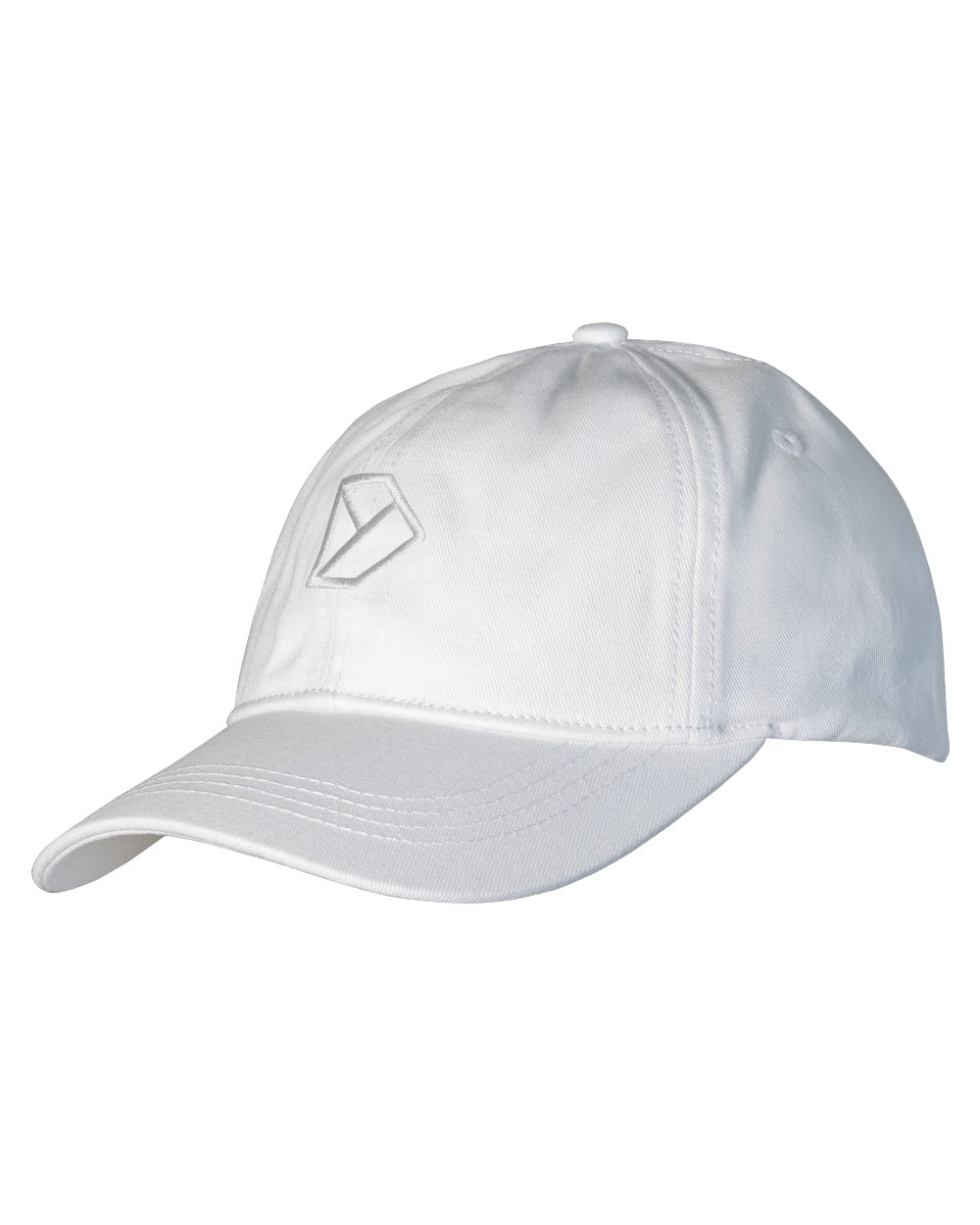 Snow White coloured Didrikson Derin Cap on white background 