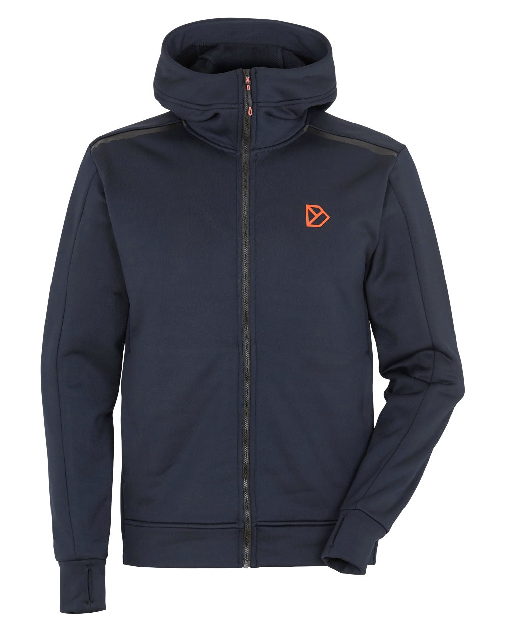 Dark Night Blue coloured Didriksons Acke Full Zip Jacket on white background 