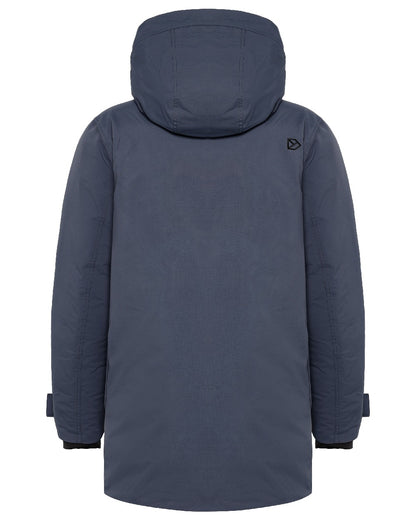 Sleepy Blue coloured Didriksons Akilles Mens Parka 3 on white background 